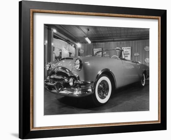 Sleek New Packard Caribbean Standing in Show Room-Eliot Elisofon-Framed Photographic Print