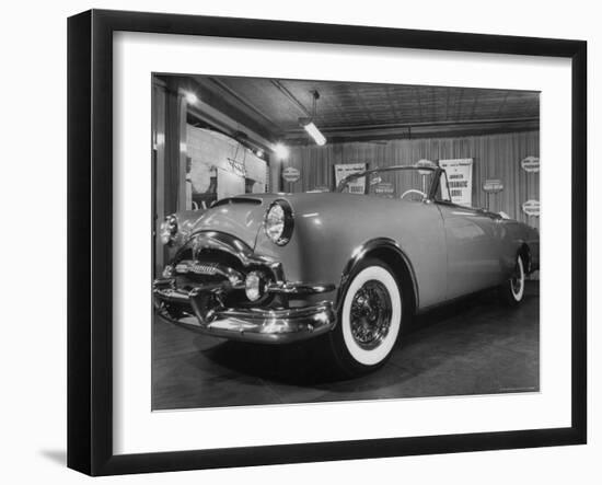 Sleek New Packard Caribbean Standing in Show Room-Eliot Elisofon-Framed Photographic Print