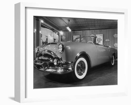 Sleek New Packard Caribbean Standing in Show Room-Eliot Elisofon-Framed Photographic Print