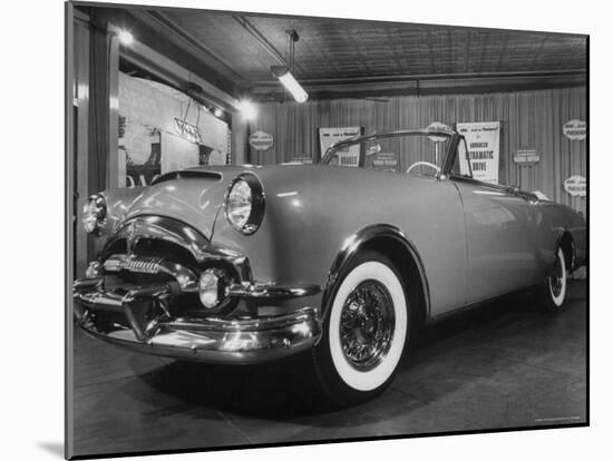 Sleek New Packard Caribbean Standing in Show Room-Eliot Elisofon-Mounted Photographic Print