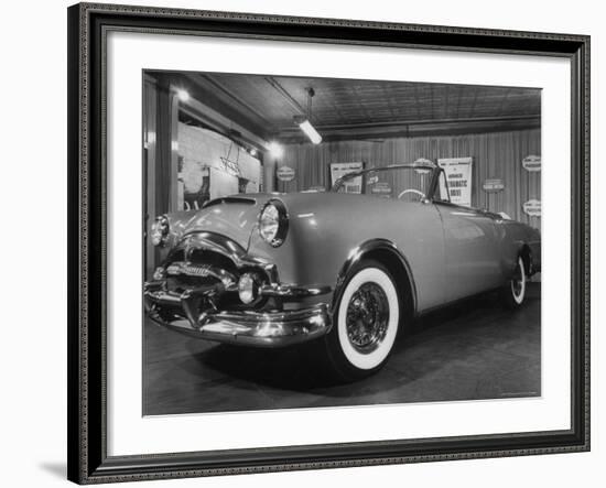 Sleek New Packard Caribbean Standing in Show Room-Eliot Elisofon-Framed Photographic Print