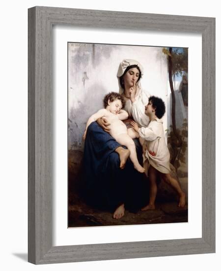 Sleep, 1864-William Adolphe Bouguereau-Framed Giclee Print