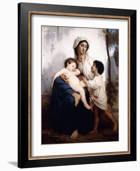 Sleep, 1864-William Adolphe Bouguereau-Framed Giclee Print