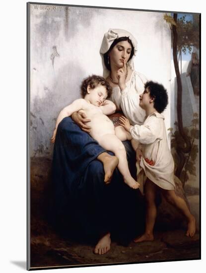 Sleep, 1864-William Adolphe Bouguereau-Mounted Giclee Print