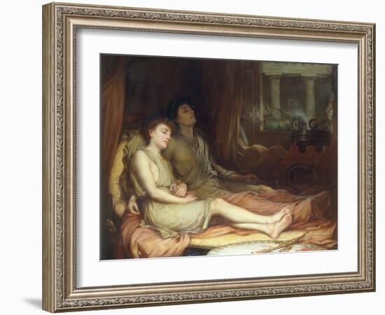 Sleep and his Half-Brother Death-John William Waterhouse-Framed Giclee Print