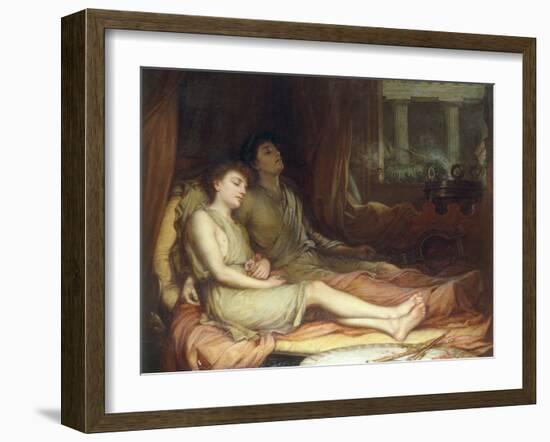 Sleep and his Half-Brother Death-John William Waterhouse-Framed Giclee Print