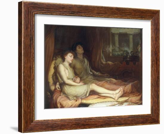 Sleep and his Half-Brother Death-John William Waterhouse-Framed Giclee Print