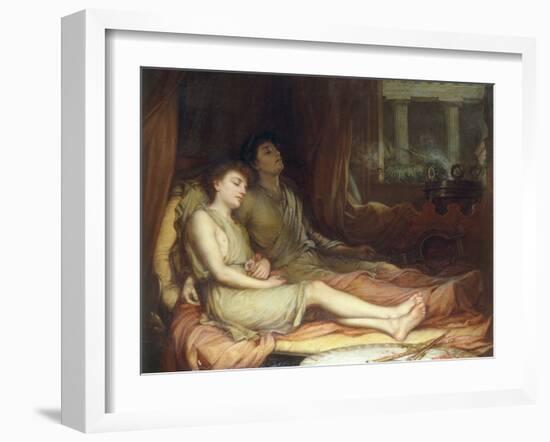 Sleep and his Half-Brother Death-John William Waterhouse-Framed Giclee Print