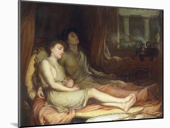 Sleep and his Half-Brother Death-John William Waterhouse-Mounted Giclee Print