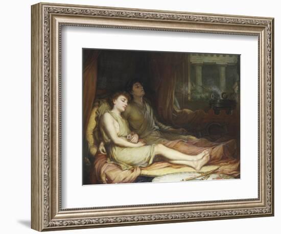 Sleep and His Half Brother Death-John William Waterhouse-Framed Giclee Print