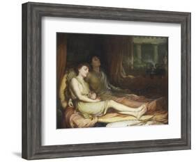 Sleep and His Half Brother Death-John William Waterhouse-Framed Giclee Print