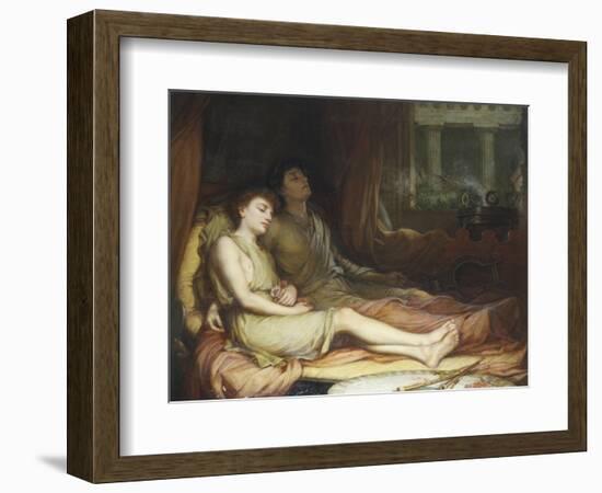 Sleep and His Half Brother Death-John William Waterhouse-Framed Giclee Print