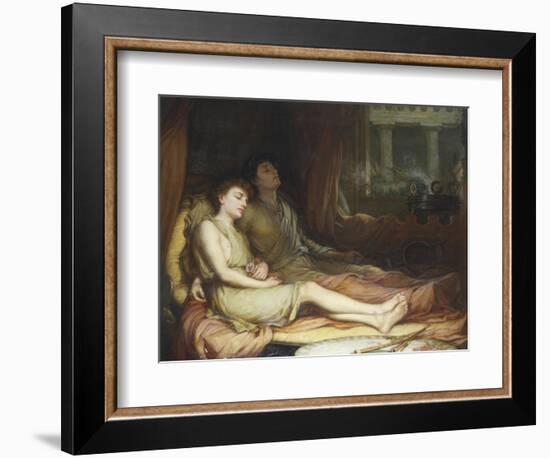 Sleep and His Half Brother Death-John William Waterhouse-Framed Giclee Print