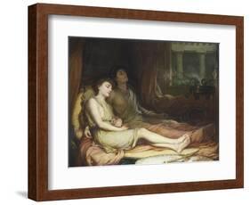 Sleep and His Half Brother Death-John William Waterhouse-Framed Giclee Print