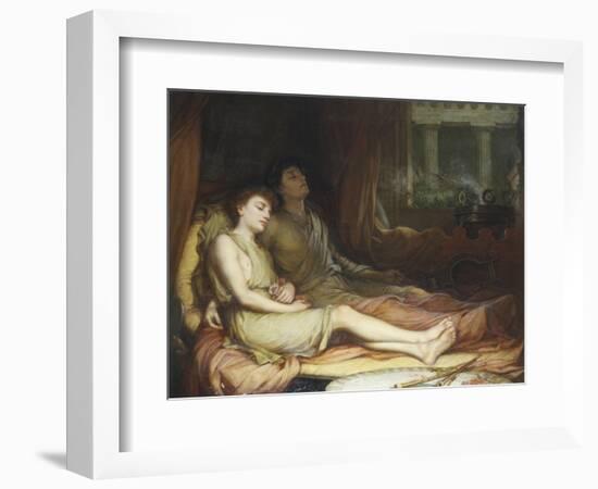 Sleep and His Half Brother Death-John William Waterhouse-Framed Giclee Print