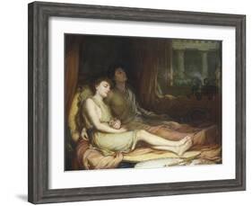 Sleep and His Half Brother Death-John William Waterhouse-Framed Giclee Print