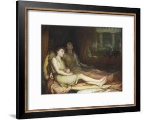 Sleep and His Half Brother Death-John William Waterhouse-Framed Giclee Print