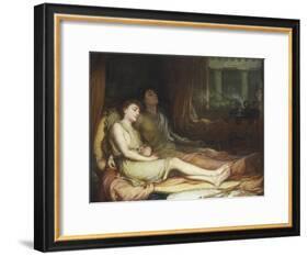 Sleep and His Half Brother Death-John William Waterhouse-Framed Giclee Print