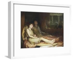 Sleep and His Half Brother Death-John William Waterhouse-Framed Giclee Print