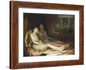 Sleep and His Half Brother Death-John William Waterhouse-Framed Giclee Print