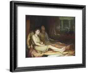 Sleep and His Half Brother Death-John William Waterhouse-Framed Giclee Print