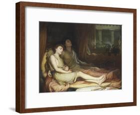 Sleep and His Half Brother Death-John William Waterhouse-Framed Giclee Print