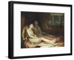 Sleep and His Half Brother Death-John William Waterhouse-Framed Giclee Print