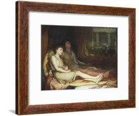 Sleep and His Half Brother Death-John William Waterhouse-Framed Giclee Print