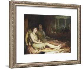Sleep and His Half Brother Death-John William Waterhouse-Framed Giclee Print