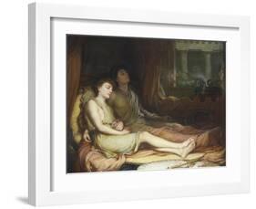 Sleep and His Half Brother Death-John William Waterhouse-Framed Giclee Print