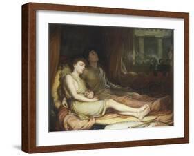 Sleep and His Half Brother Death-John William Waterhouse-Framed Giclee Print