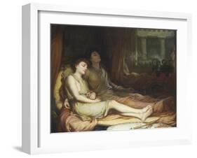Sleep and His Half Brother Death-John William Waterhouse-Framed Giclee Print