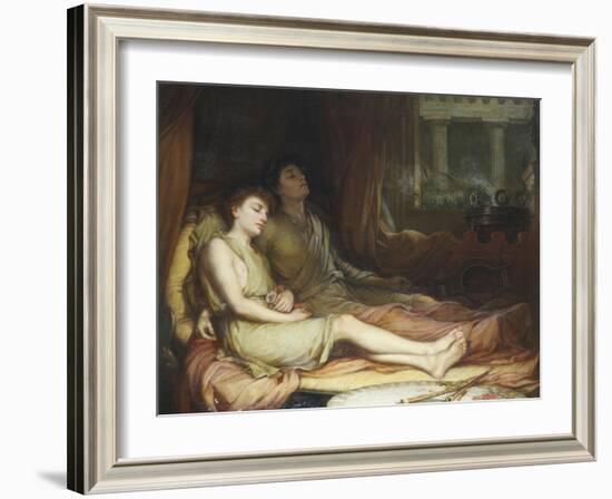 Sleep and His Half Brother Death-John William Waterhouse-Framed Giclee Print