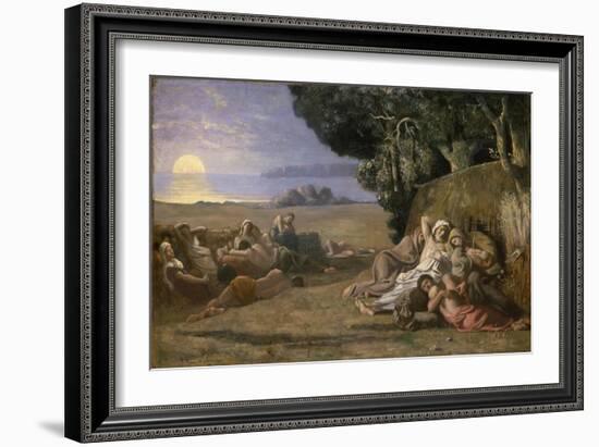 Sleep, c.1867-70-Pierre Puvis de Chavannes-Framed Giclee Print