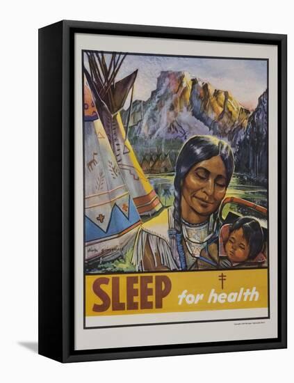 Sleep for Health Poster-null-Framed Premier Image Canvas