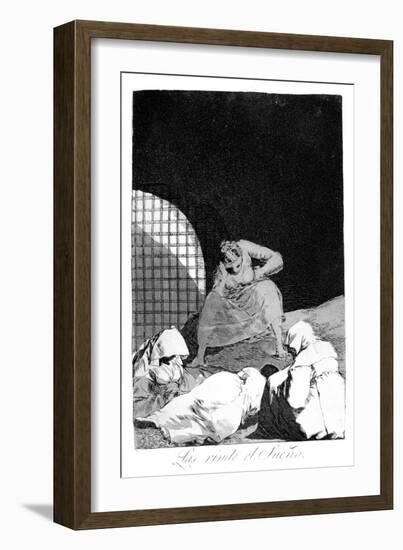 Sleep Overcomes Them, 1799-Francisco de Goya-Framed Giclee Print