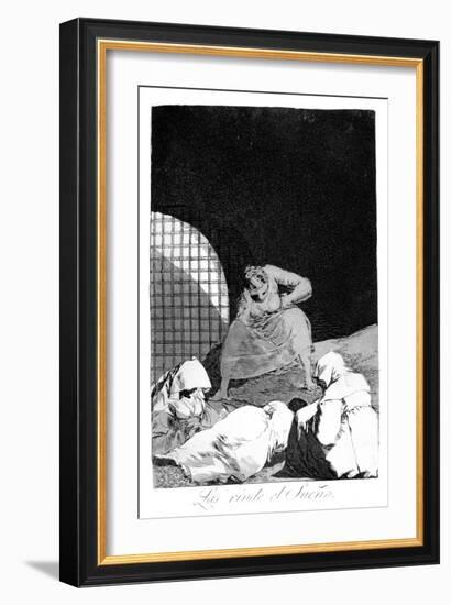 Sleep Overcomes Them, 1799-Francisco de Goya-Framed Giclee Print