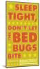 Sleep Tight, Don't Let The Bedbugs Bite (green & orange)-John Golden-Mounted Art Print