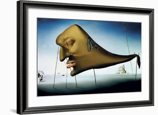 Sleep-Salvador Dalí-Framed Art Print