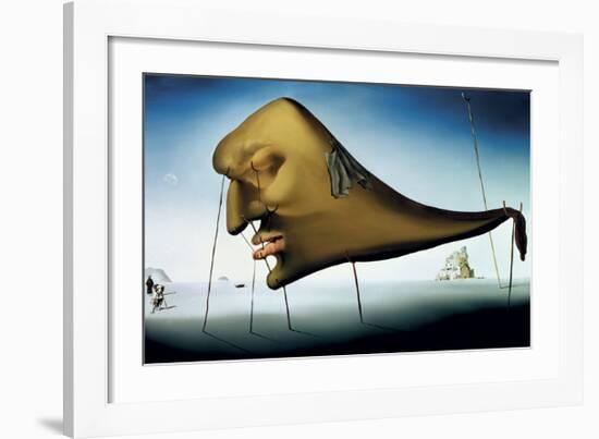 Sleep-Salvador Dalí-Framed Art Print