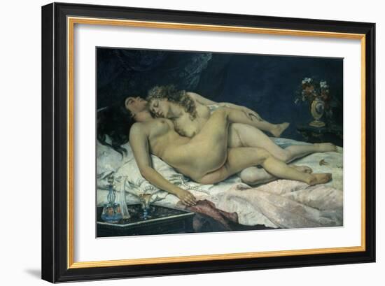 Sleep-Gustave Courbet-Framed Giclee Print