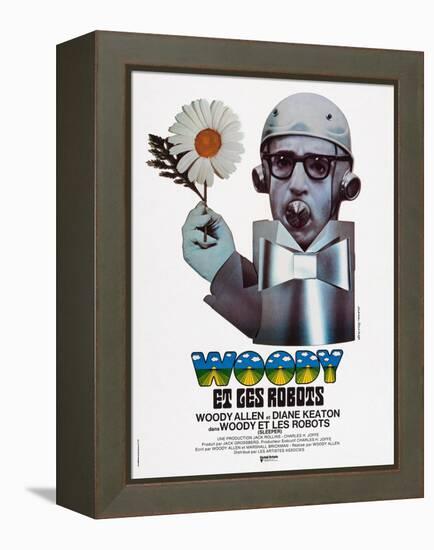 Sleeper, (aka Woody Et Les Robots), French Poster Art, Woody Allen, 1973-null-Framed Stretched Canvas