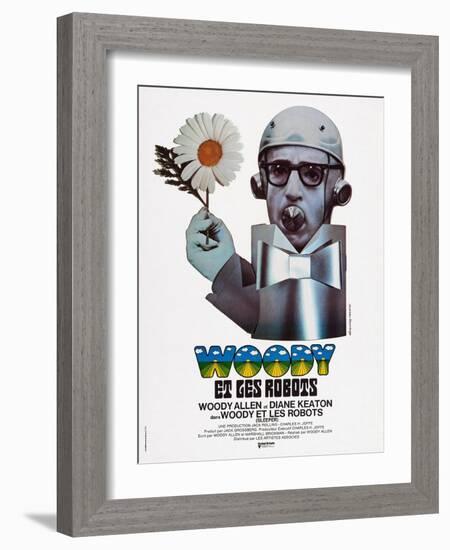 Sleeper, (aka Woody Et Les Robots), French Poster Art, Woody Allen, 1973-null-Framed Art Print