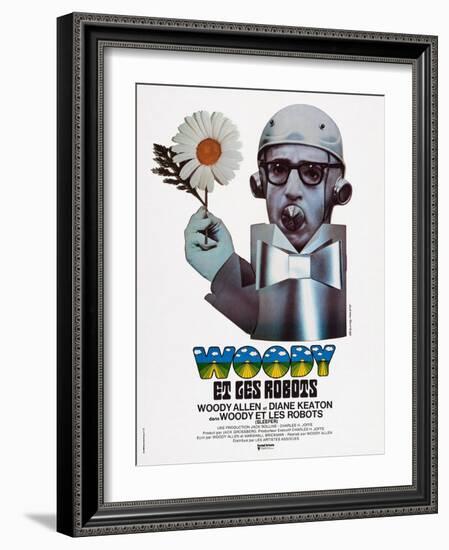 Sleeper, (aka Woody Et Les Robots), French Poster Art, Woody Allen, 1973-null-Framed Art Print