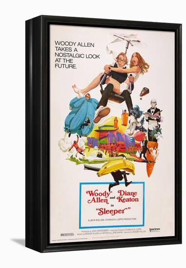 Sleeper, Woody Allen, Diane Keaton, 1973-null-Framed Stretched Canvas
