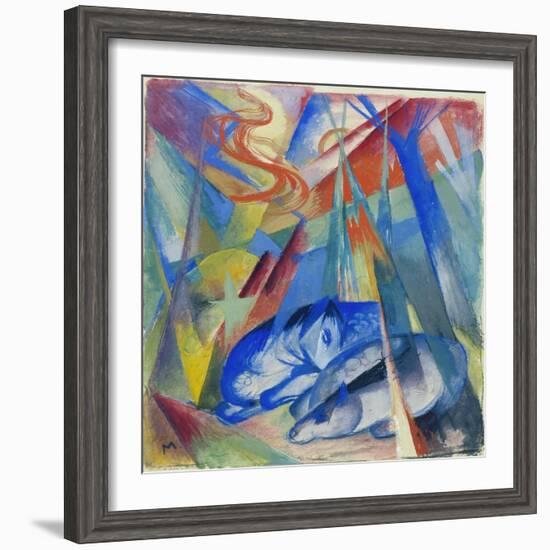 Sleeping Animals, 1913-Franz Marc-Framed Giclee Print