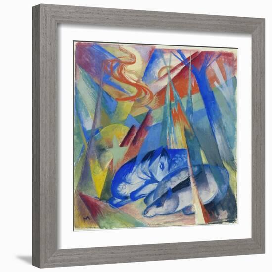 Sleeping Animals, 1913-Franz Marc-Framed Giclee Print