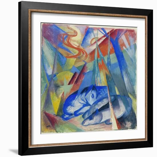 Sleeping Animals, 1913-Franz Marc-Framed Giclee Print