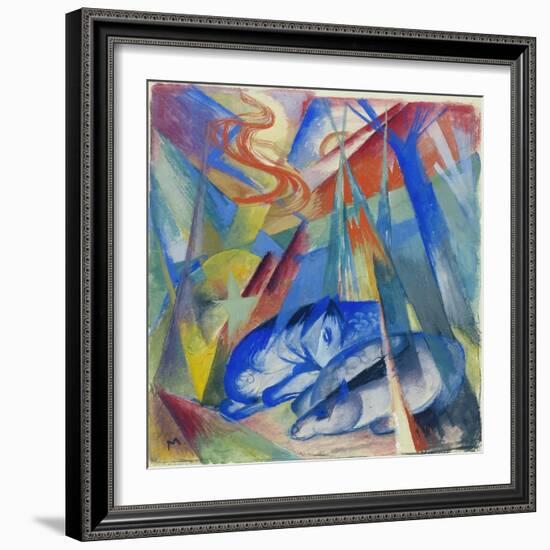 Sleeping Animals, 1913-Franz Marc-Framed Giclee Print