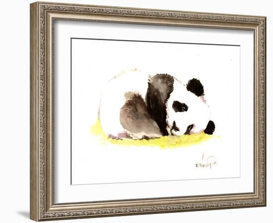 Sleeping Baby Panda-Suren Nersisyan-Framed Art Print